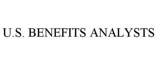 U.S. BENEFITS ANALYSTS trademark