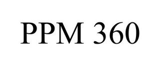 PPM 360 trademark