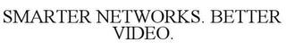 SMARTER NETWORKS. BETTER VIDEO. trademark