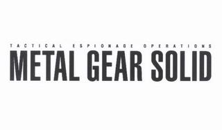 METAL GEAR SOLID TACTICAL ESPIONAGE OPERATIONS trademark