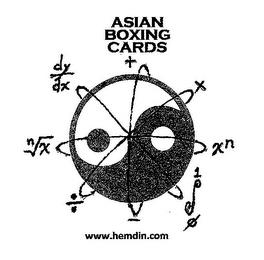 ASIAN BOXING CARDS XN 1 S 0 N X DY DX WWW.HEMDIN.COM trademark