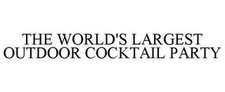 THE WORLD'S LARGEST OUTDOOR COCKTAIL PARTY trademark