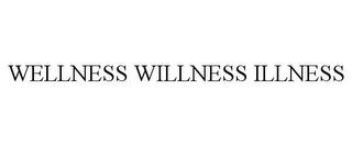 WELLNESS WILLNESS ILLNESS trademark