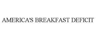 AMERICA'S BREAKFAST DEFICIT trademark