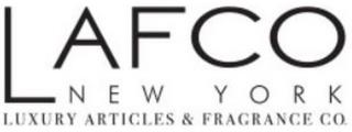 LAFCO NEW YORK LUXURY ARTICLES & FRAGRANCE CO. trademark