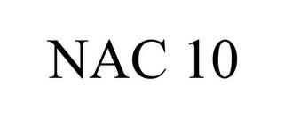 NAC 10 trademark