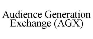 AUDIENCE GENERATION EXCHANGE (AGX) trademark