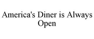 AMERICA'S DINER IS ALWAYS OPEN trademark