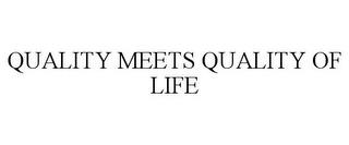 QUALITY MEETS QUALITY OF LIFE trademark