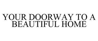 YOUR DOORWAY TO A BEAUTIFUL HOME trademark