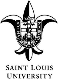 SAINT LOUIS UNIVERSITY AD · MAJOREM · DEI · GLORIAM IHS 1818 trademark