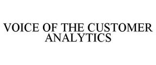 VOICE OF THE CUSTOMER ANALYTICS trademark