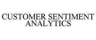 CUSTOMER SENTIMENT ANALYTICS trademark