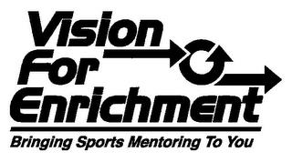 VISION FOR ENRICHMENT BRINGING SPORTS MENTORING TO YOU trademark