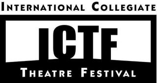 ICTF INTERNATIONAL COLLEGIATE THEATRE FESTIVAL trademark