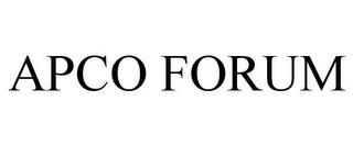 APCO FORUM trademark