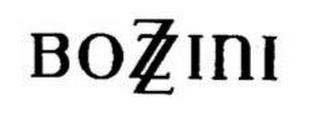 BOZZINI trademark