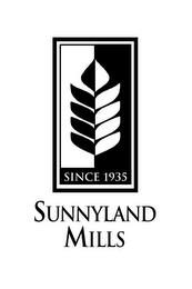 SINCE 1935 SUNNYLAND MILLS trademark