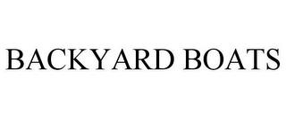 BACKYARD BOATS trademark