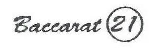 BACCARAT 21 trademark