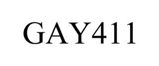 GAY411 trademark