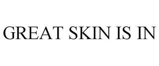 GREAT SKIN IS IN trademark