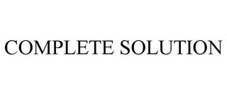 COMPLETE SOLUTION trademark