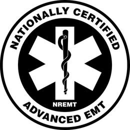 NATIONALLY CERTIFIED ADVANCED EMT trademark