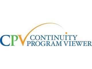 CPV CONTINUITY PROGRAM VIEWER trademark