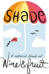 SHADE A NATURAL BLEND OF WINE & FRUIT trademark