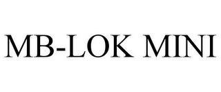 MB-LOK MINI trademark