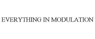 EVERYTHING IN MODULATION trademark