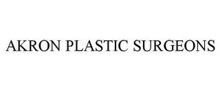 AKRON PLASTIC SURGEONS trademark