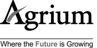 AGRIUM WHERE THE FUTURE IS GROWING trademark