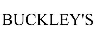 BUCKLEY'S trademark