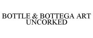 BOTTLE & BOTTEGA ART UNCORKED trademark