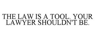 THE LAW IS A TOOL. YOUR LAWYER SHOULDN'T BE. trademark