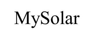 MYSOLAR trademark