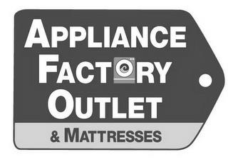 APPLIANCE FACTORY OUTLET & MATTRESSES trademark