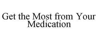 GET THE MOST FROM YOUR MEDICATION trademark