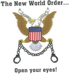 THE NEW WORLD ORDER . . . OPEN YOUR EYES! trademark