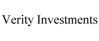 VERITY INVESTMENTS trademark