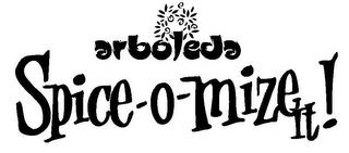 ARBOLEDA SPICE-O-MIZE IT! trademark