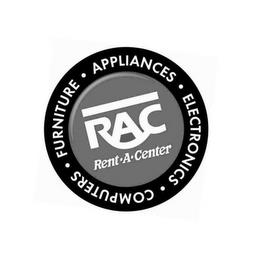 RAC RENT-A-CENTER FURNITURE APPLIANCES ELECTRONICS COMPUTERS trademark