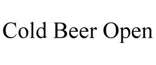 COLD BEER OPEN trademark