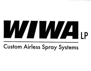 WIWA LP CUSTOM AIRLESS SPRAY SYSTEMS trademark