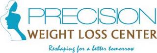 PRECISION WEIGHT LOSS CENTER RESHAPING FOR A BETTER TOMORROW trademark