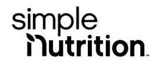 SIMPLE NUTRITION trademark