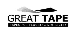 GREAT TAPE TAPES FOR FLOORING SIMPLICITY trademark