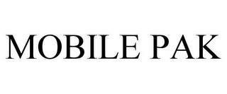 MOBILE PAK trademark